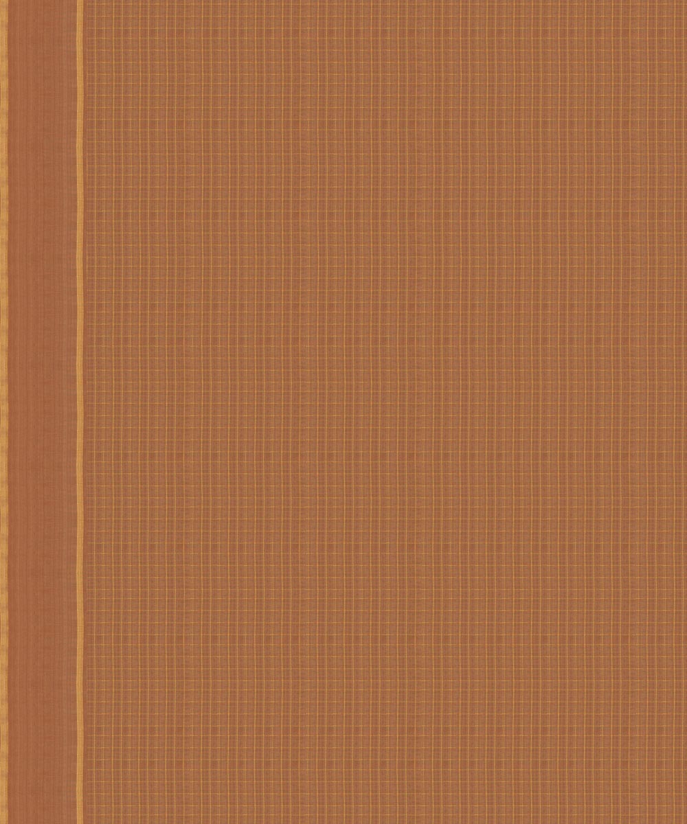 Handwoven brown kanjivaram silk saree