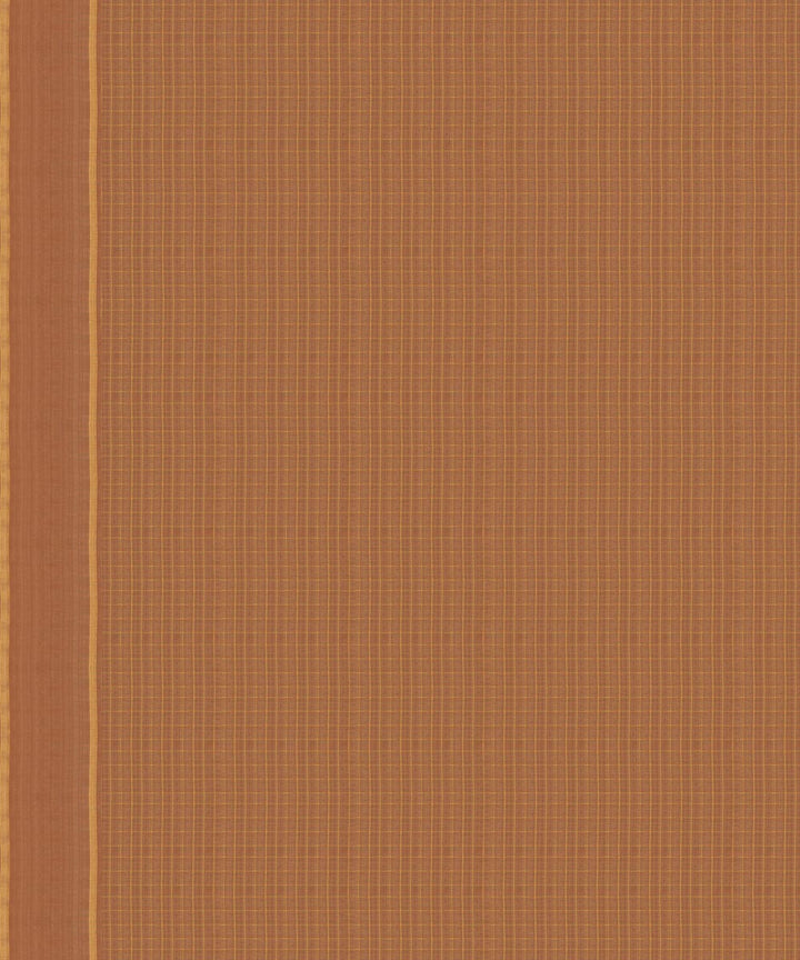 Handwoven brown kanjivaram silk saree