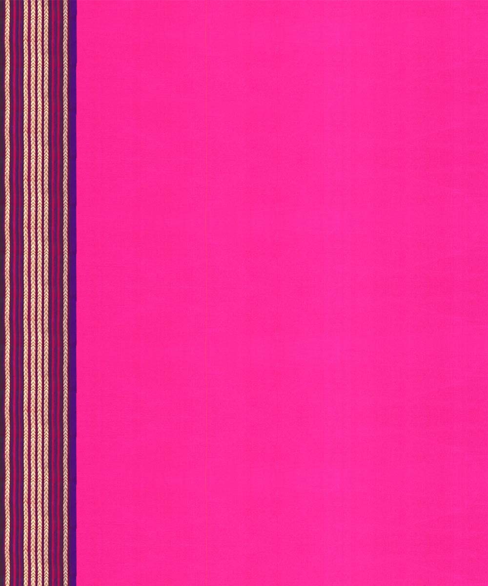 Pink handwoven kanjivaram silk saree