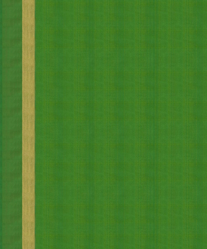 Handwoven lime green kanjivaram silk saree