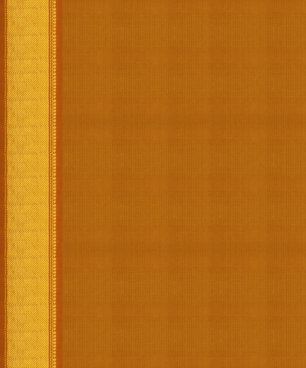 Handwoven mustard kanjivaram silk saree