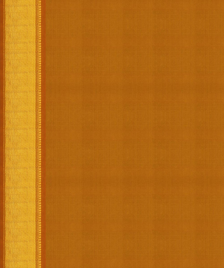 Handwoven mustard kanjivaram silk saree