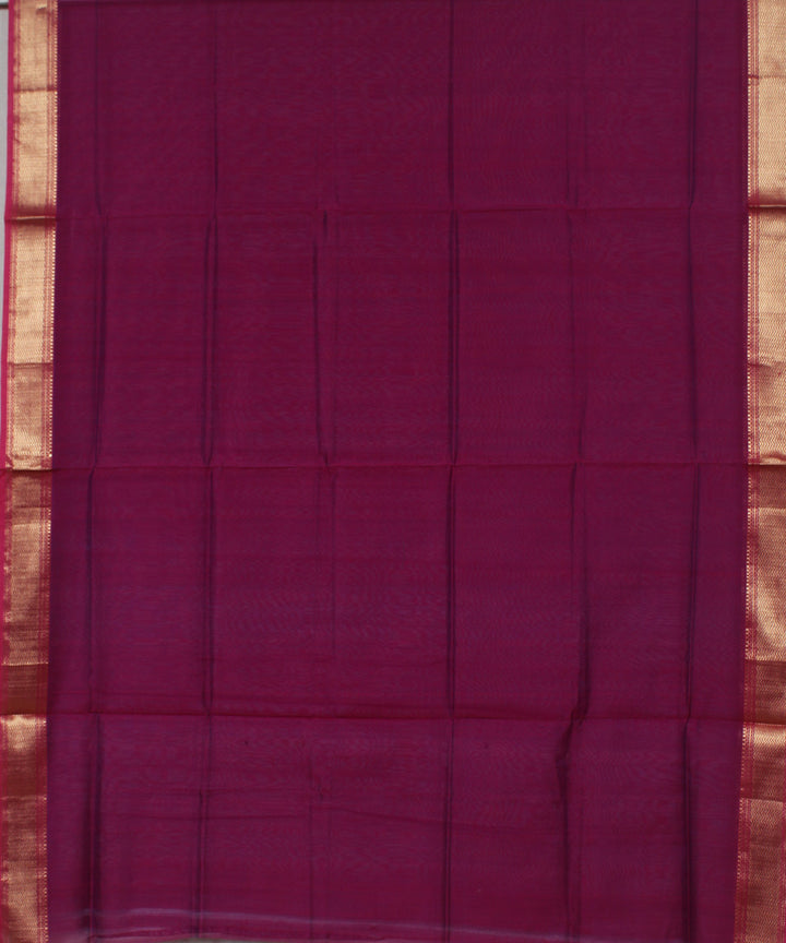 Pink buti handwoven cotton silk maheshwari dress material