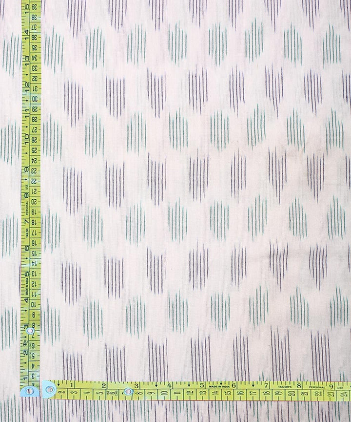 2.5 m Offwhite handloom pochampally ikat cotton fabric