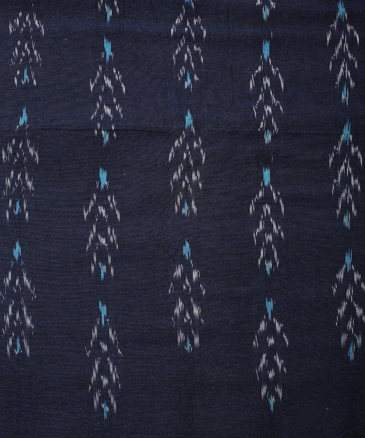 2.5 m Dark blue cotton handloom pochampally ikat fabric