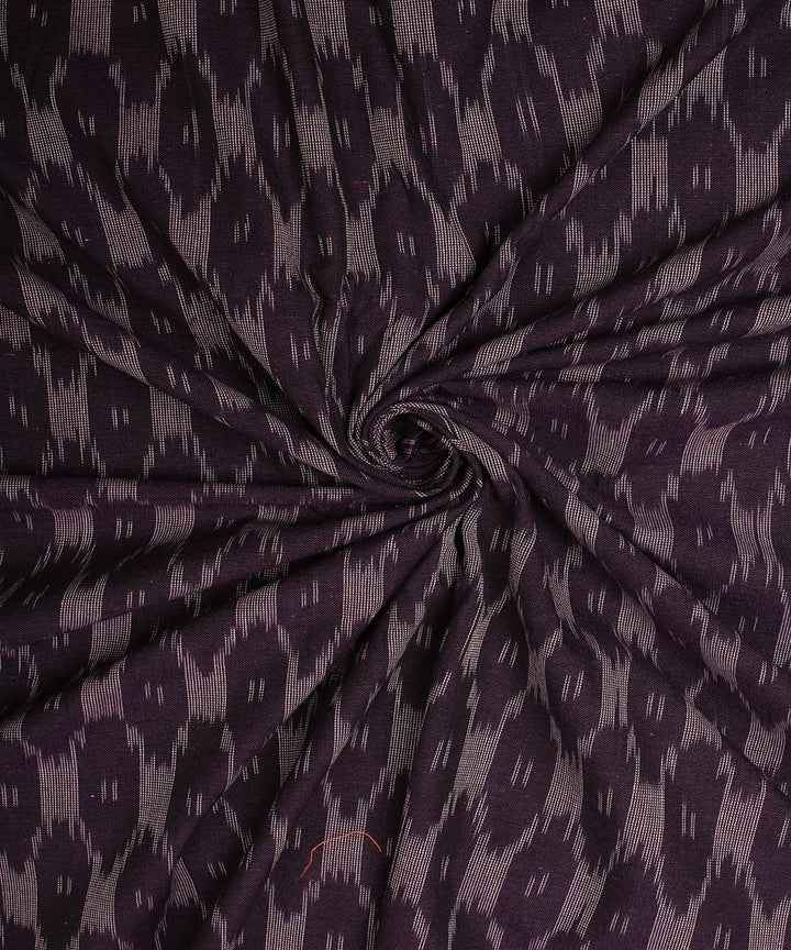 2.5 m Black pochampally ikat handloom cotton fabric
