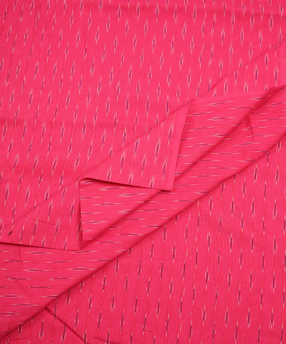 2.5 m Pink handloom cotton pochampally ikat fabric