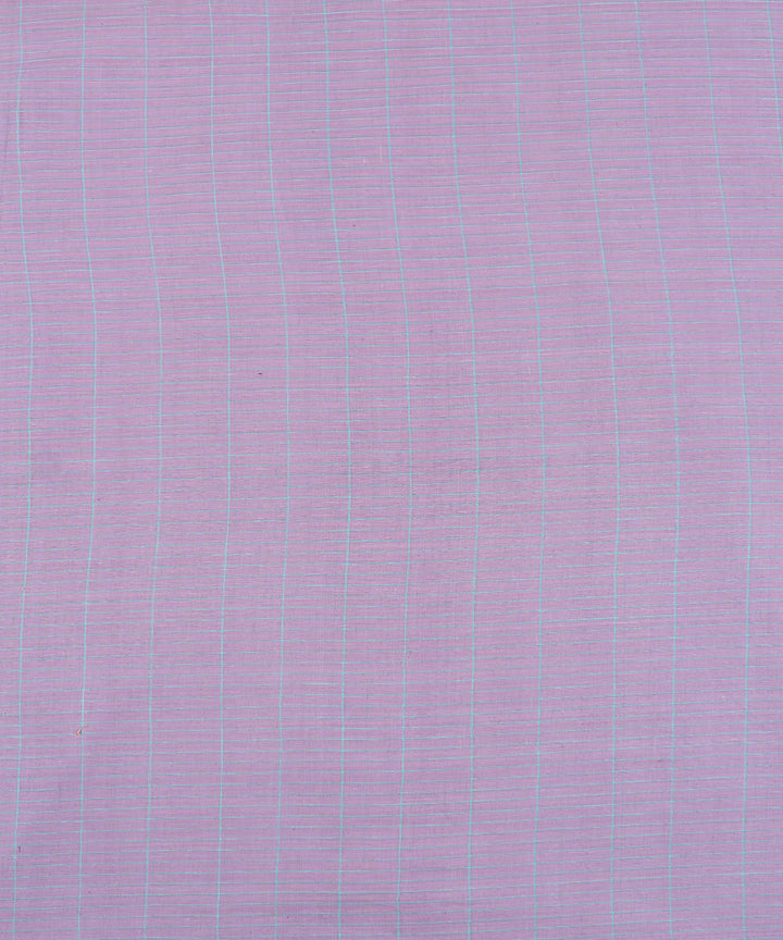 Light purple handspun handwoven cotton fabric