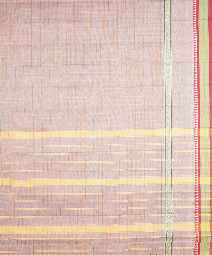 Purple narayanapet handwoven cotton saree