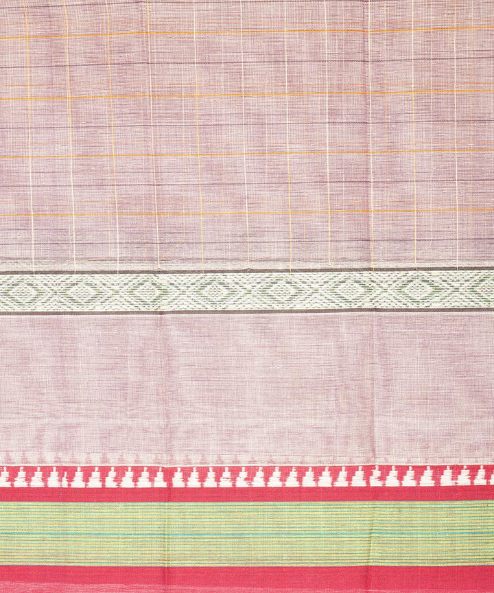 Purple narayanapet handwoven cotton saree
