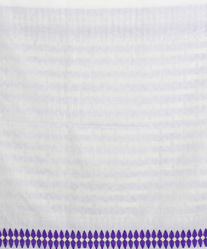 Navy blue off white cotton handloom assam saree