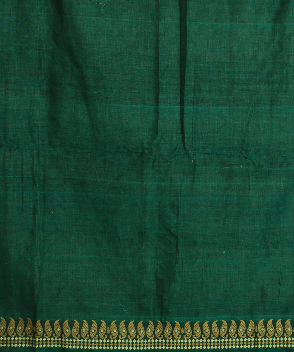 Cyan blue grey cotton handloom assam saree