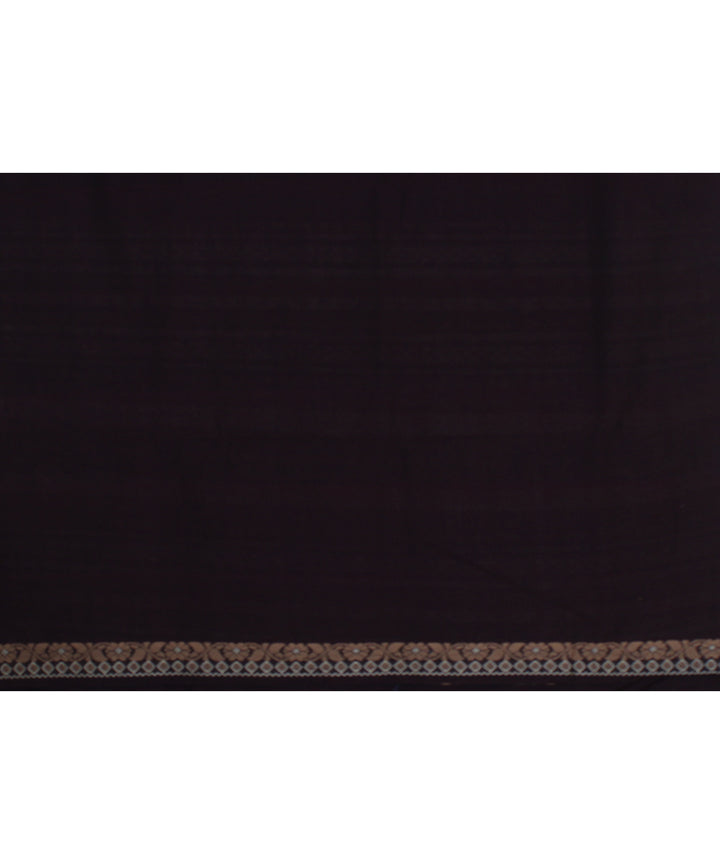 Deep maroon beige handloom assam cotton saree