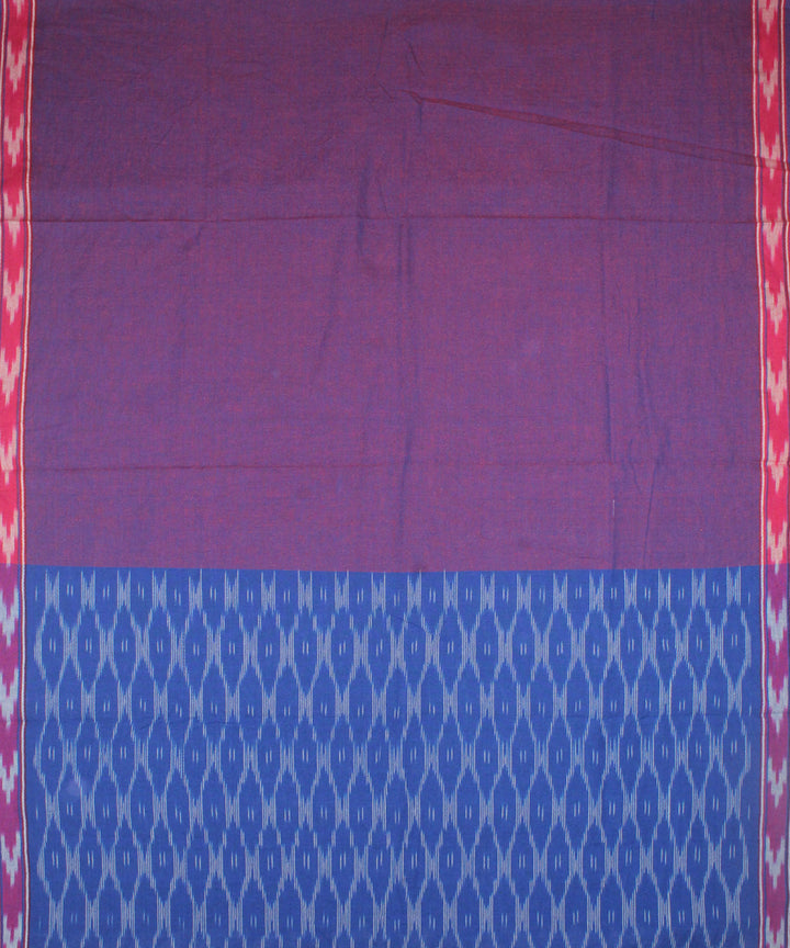 3pcs-royal blue purple handwoven pochampally ikkat dress material