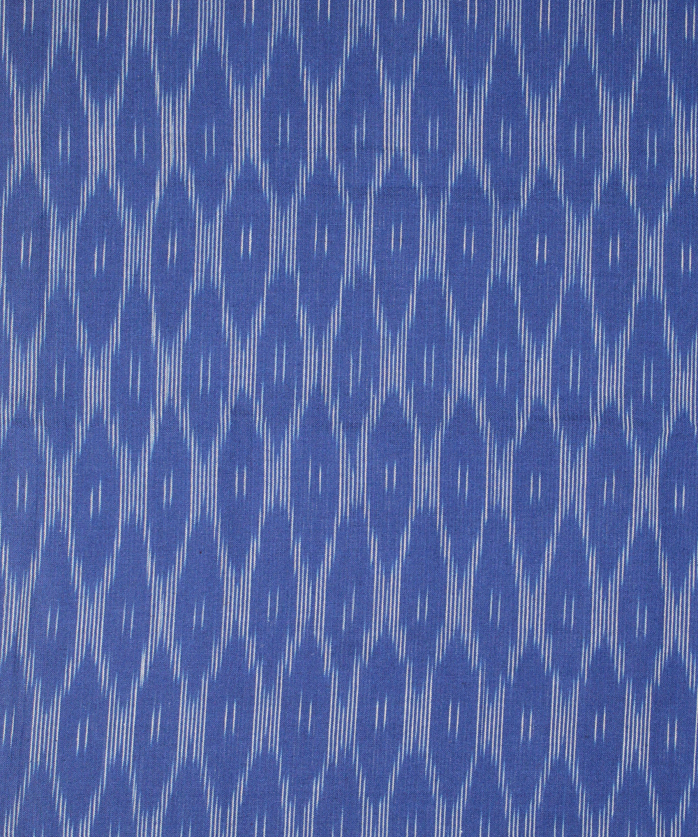 3pcs-royal blue purple handwoven pochampally ikkat dress material