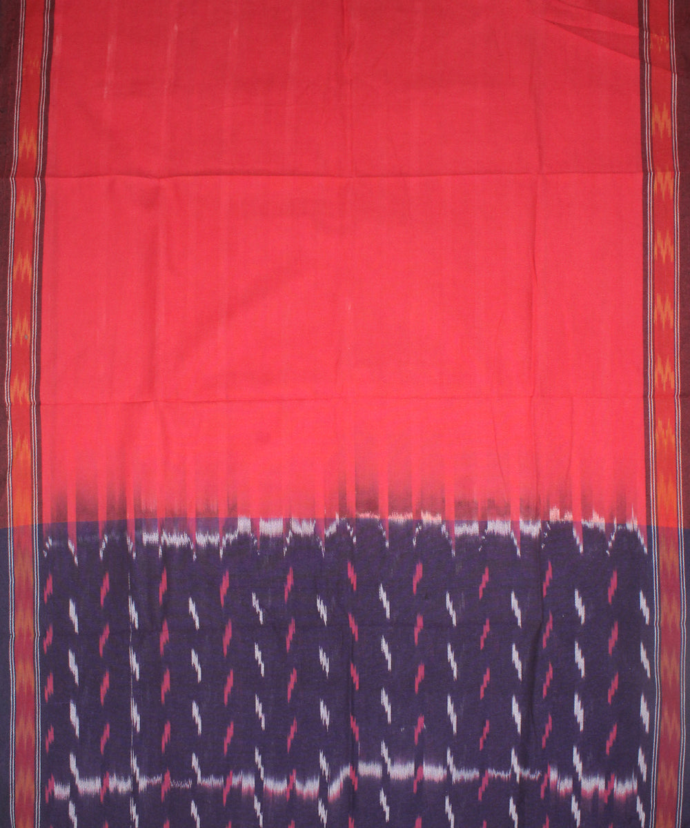 3pcs-purple red handwoven pochampally ikkat dress material