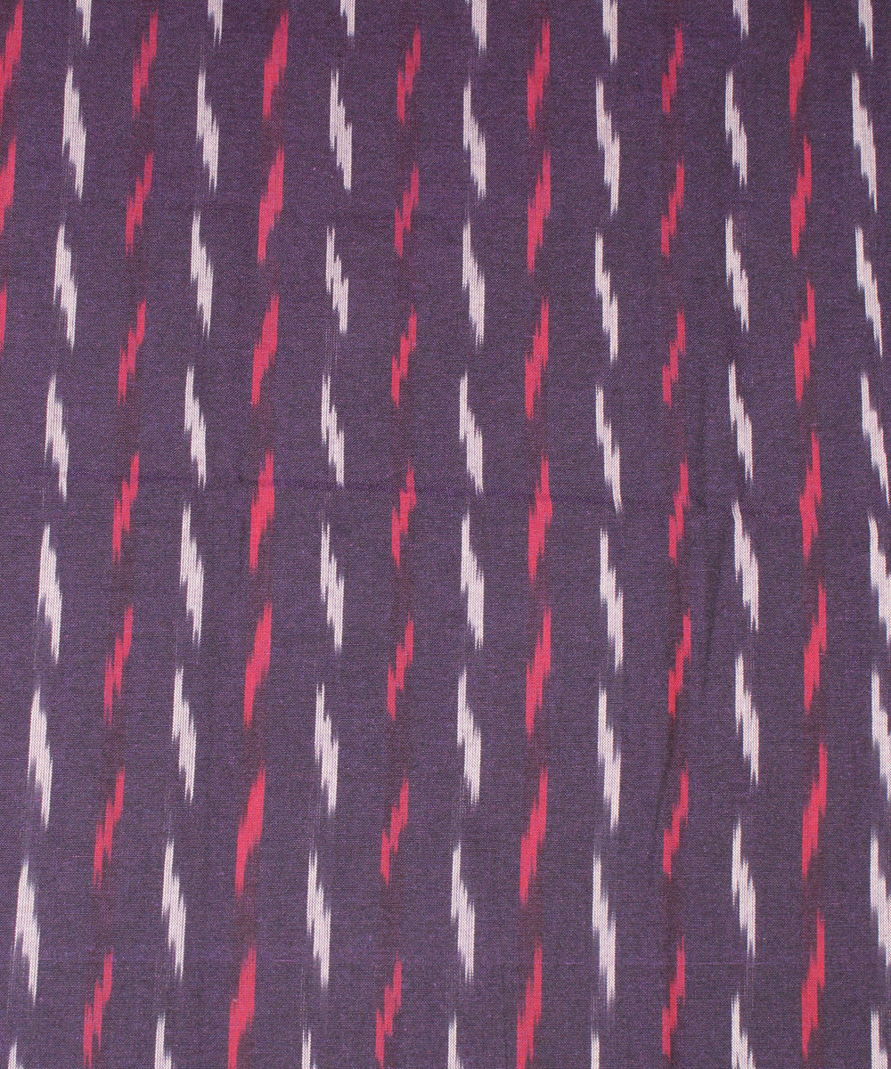 3pcs-purple red handwoven pochampally ikkat dress material