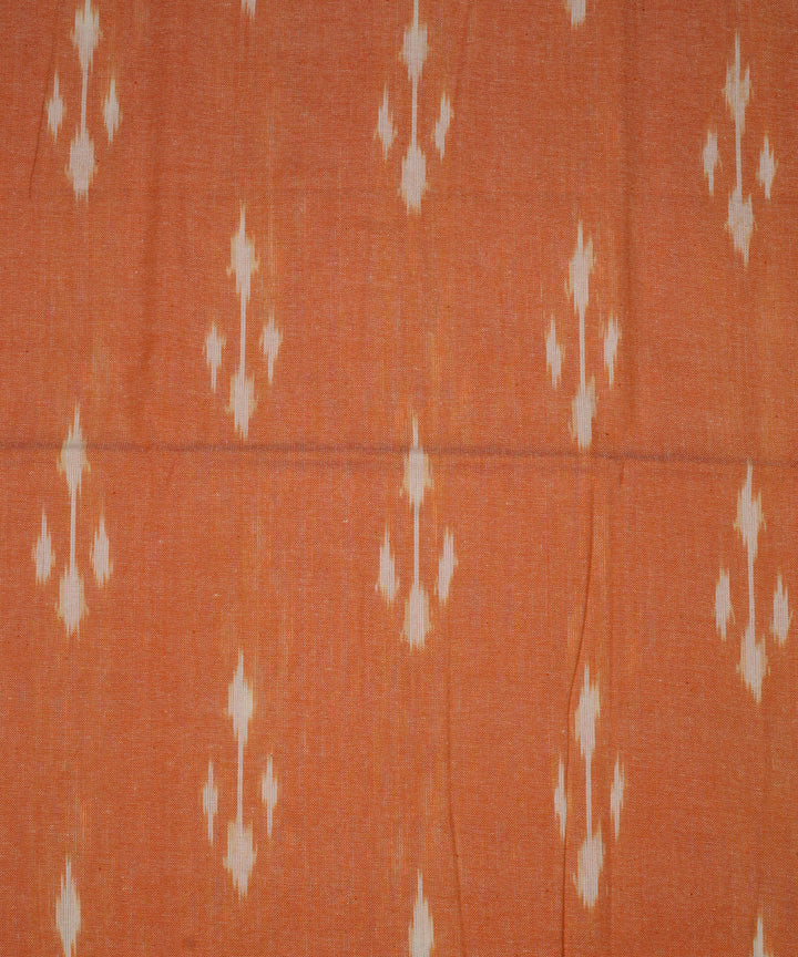 3pcs-peach yellow handwoven pochampally ikkat dress material