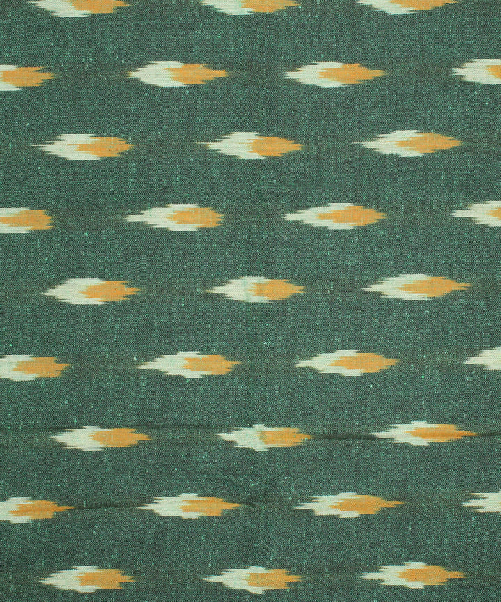 3pcs-dark green with grey handwoven pochampally ikkat dress material
