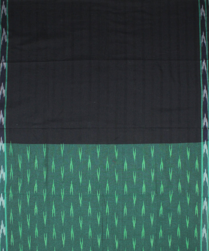 3pcs-green with black handwoven pochampally ikkat dress material