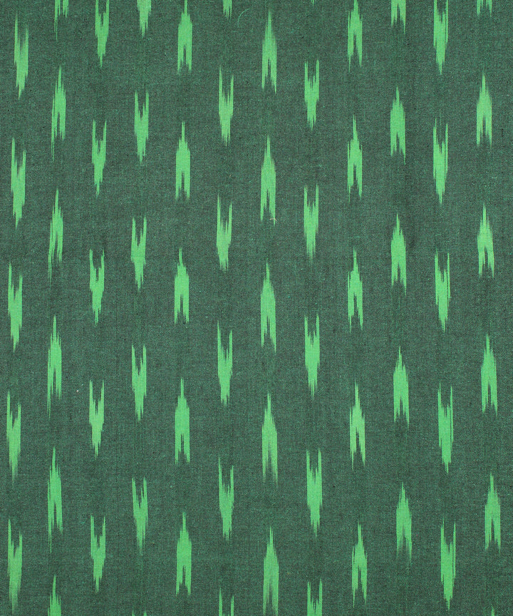 3pcs-green with black handwoven pochampally ikkat dress material