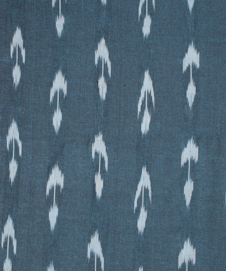 3pcs-cyan green and grey handwoven pochampally ikkat dress material