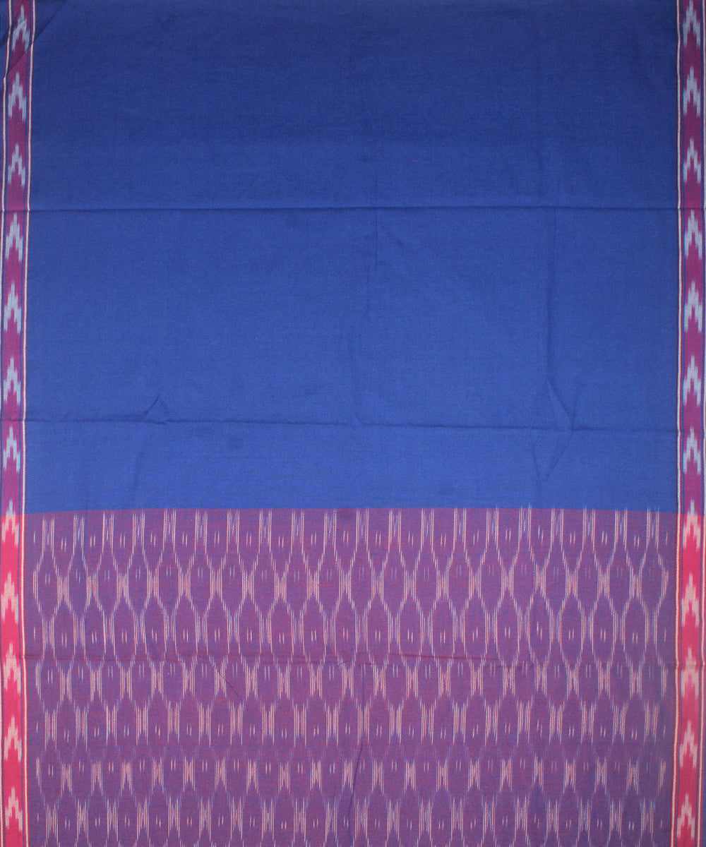 3pcs-purple blue handwoven pochampally ikkat dress material