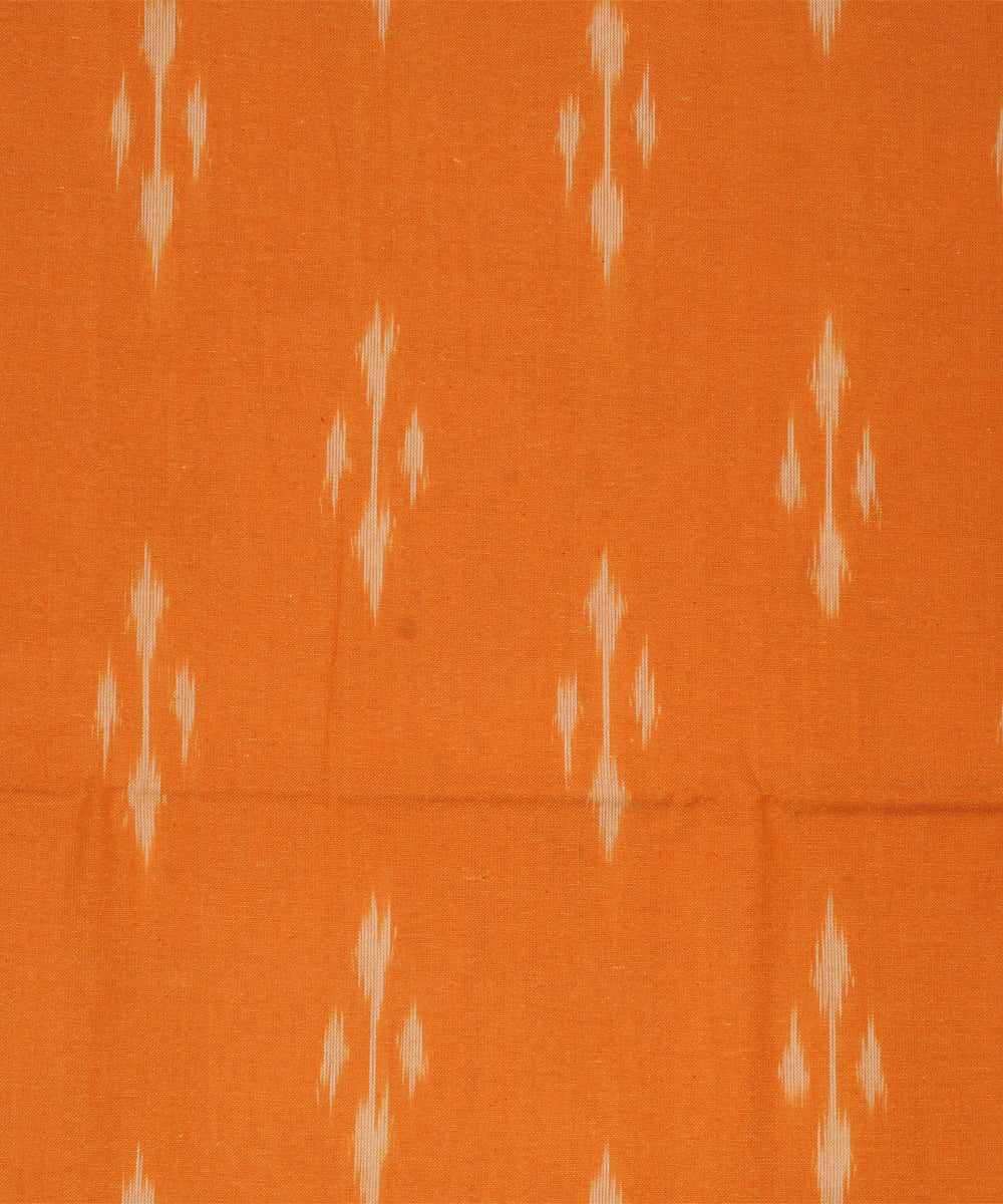 3pcs-yellow with peach handwoven pochampally ikkat dress material