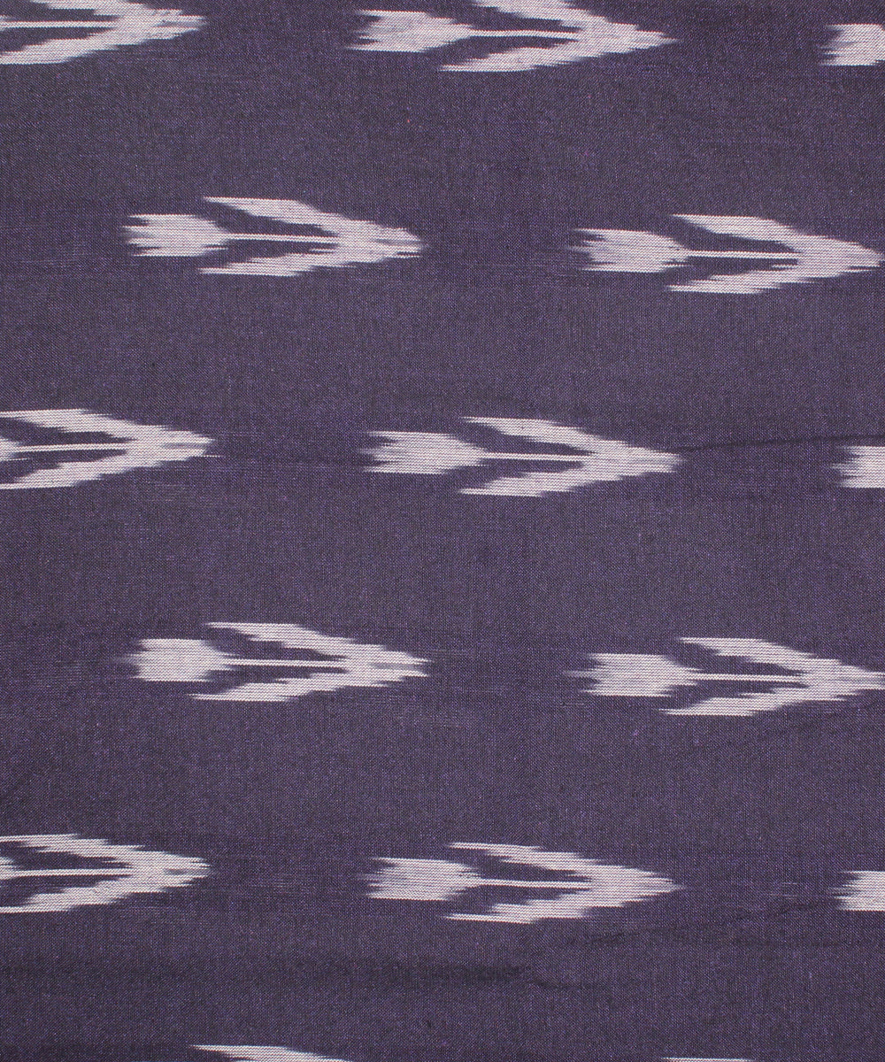 3pcs-navy purple with maroon pochampally ikkat dress material