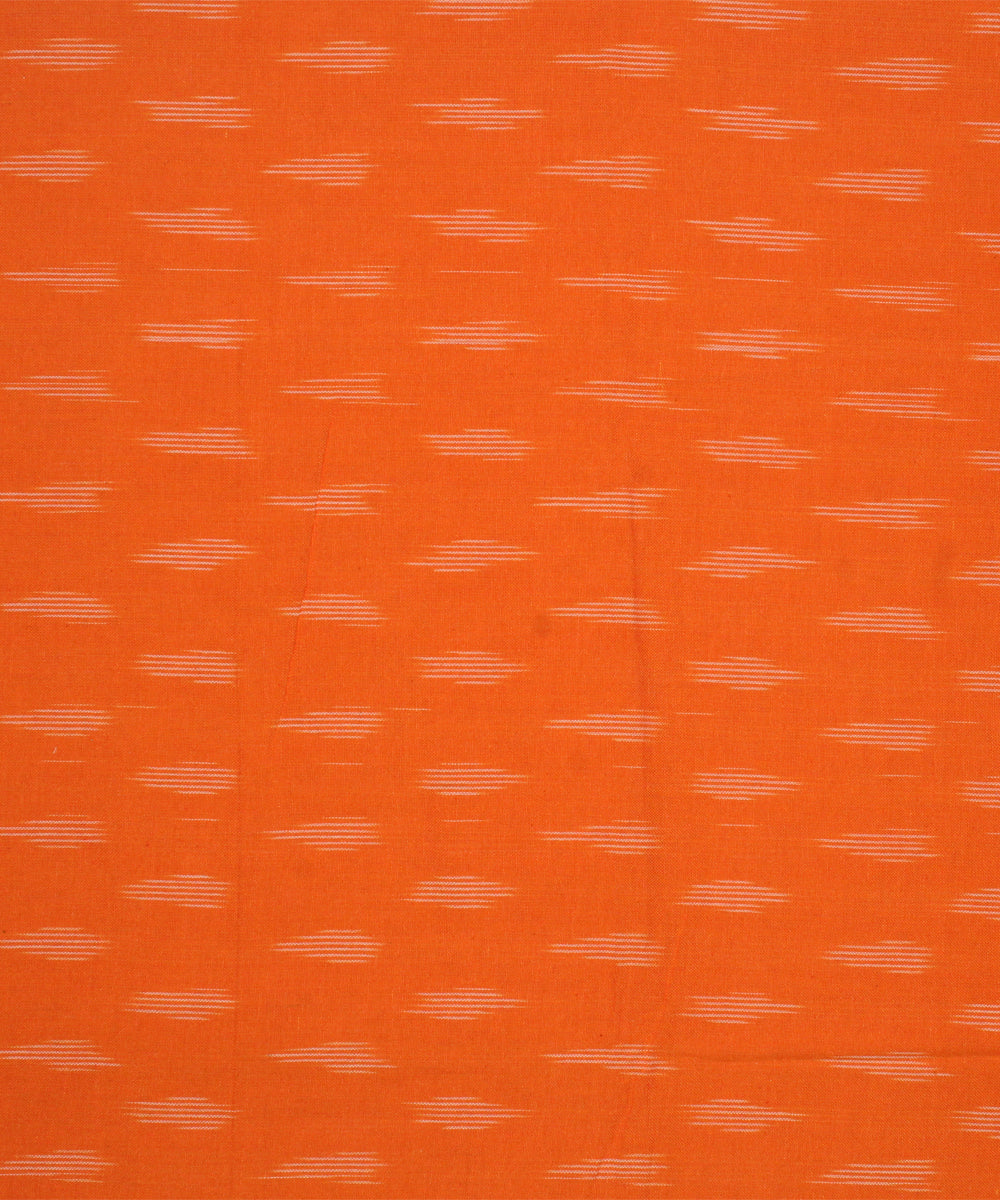 3pcs-orange with peach handwoven pochampally ikkat dress material
