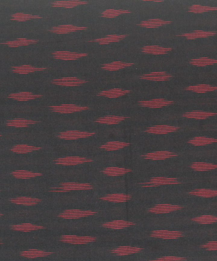 3pcs-black white red motifs handwoven pochampally ikkat dress material