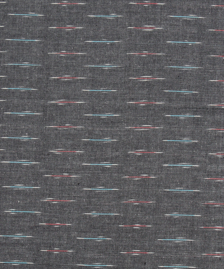 3pcs-grey ash and red handwoven pochampally ikkat dress material