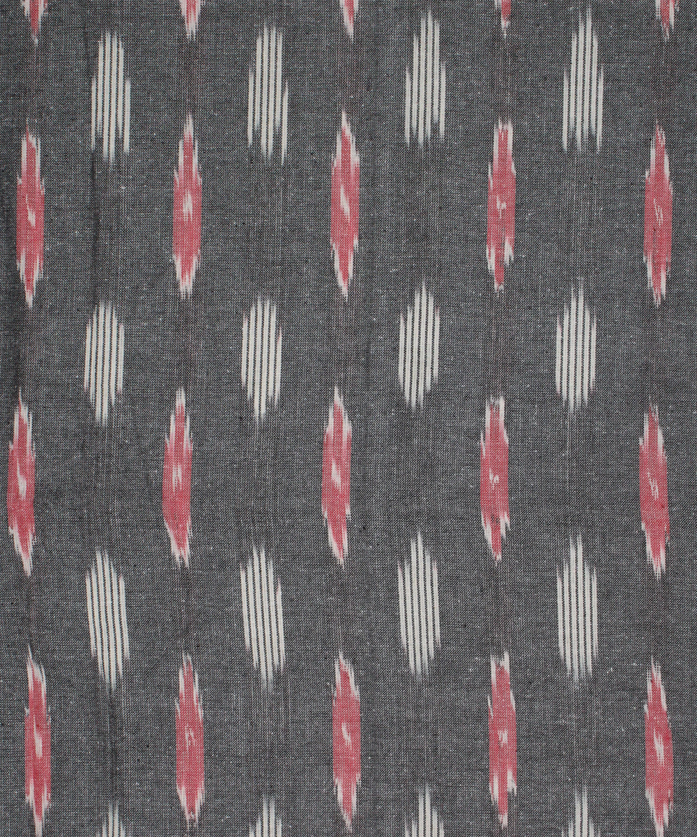 3pcs-grey yellow handwoven pochampally ikkat dress material