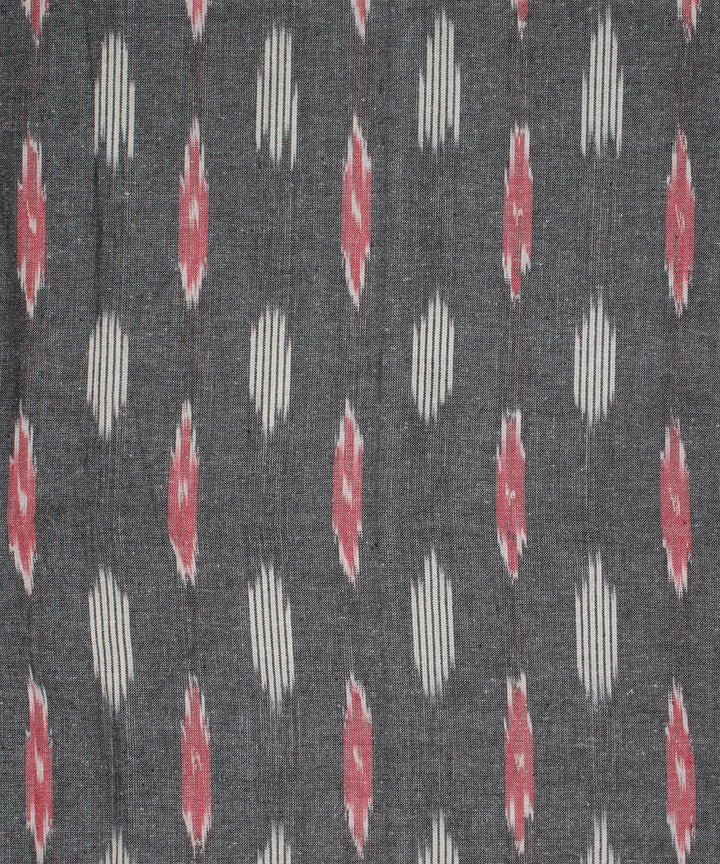 3pcs-grey yellow handwoven pochampally ikkat dress material