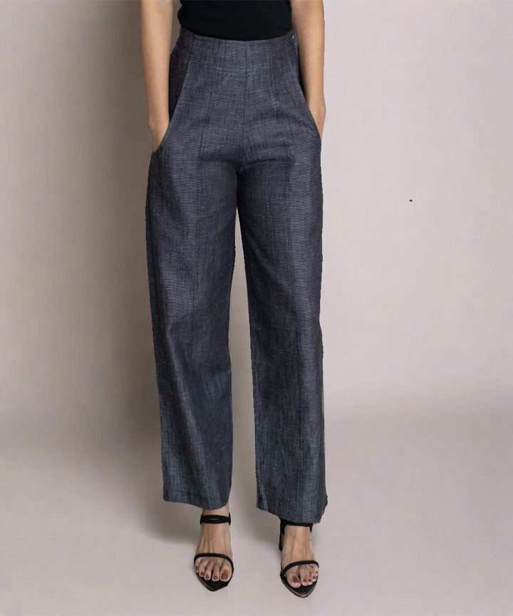 Grey handwoven linen trouser