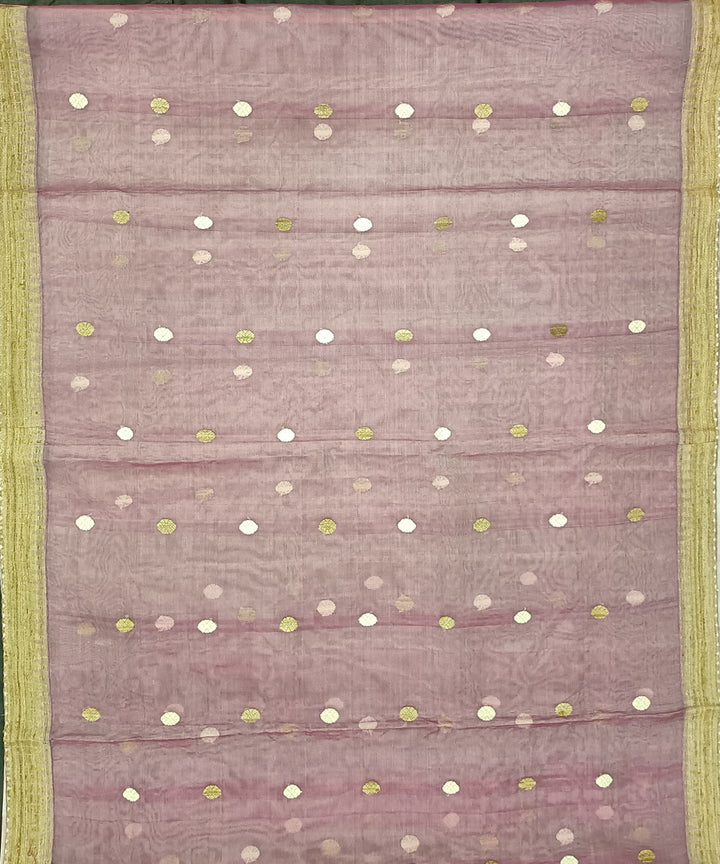 Grey green silk handloom assam saree