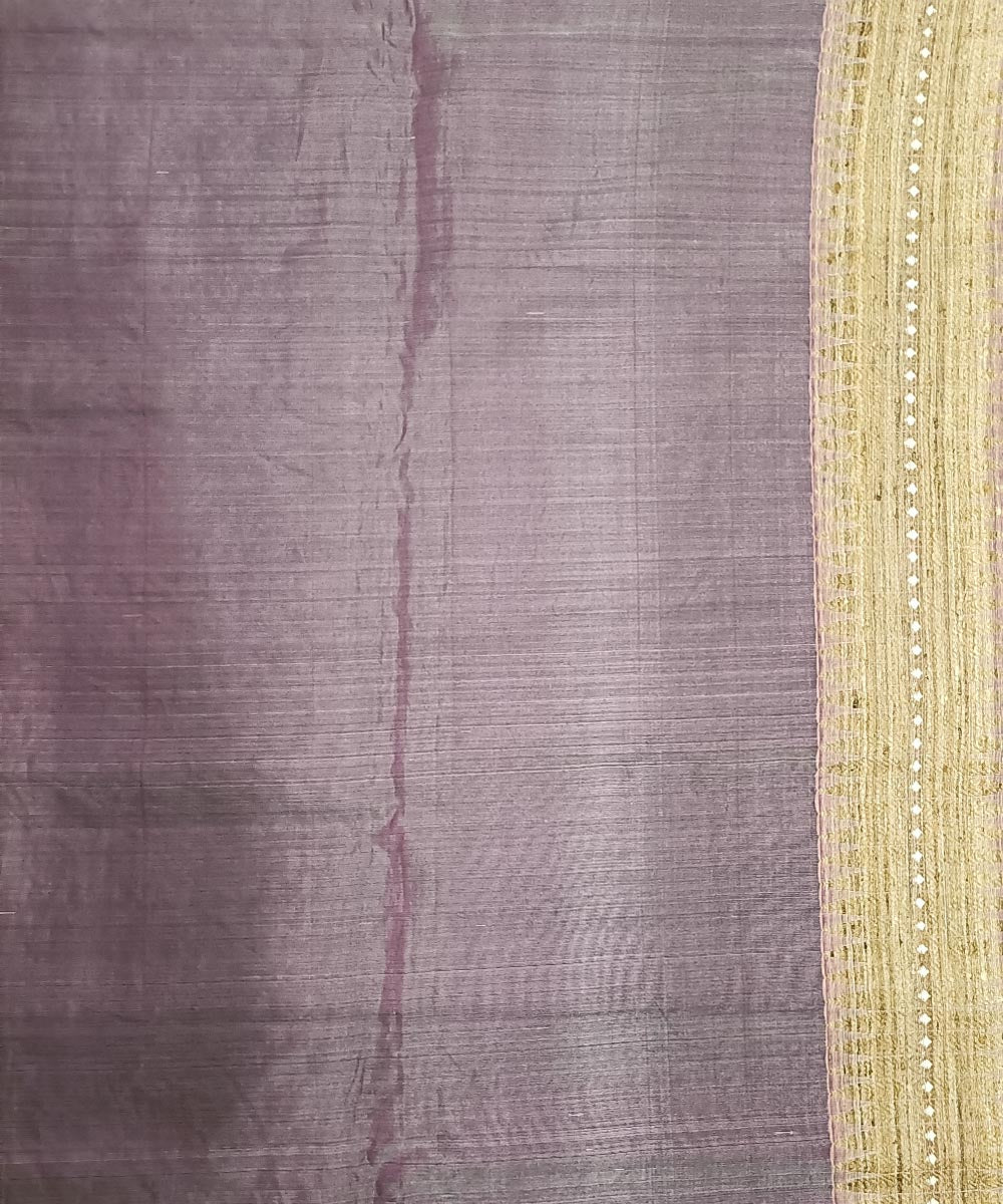 Grey green silk handloom assam saree
