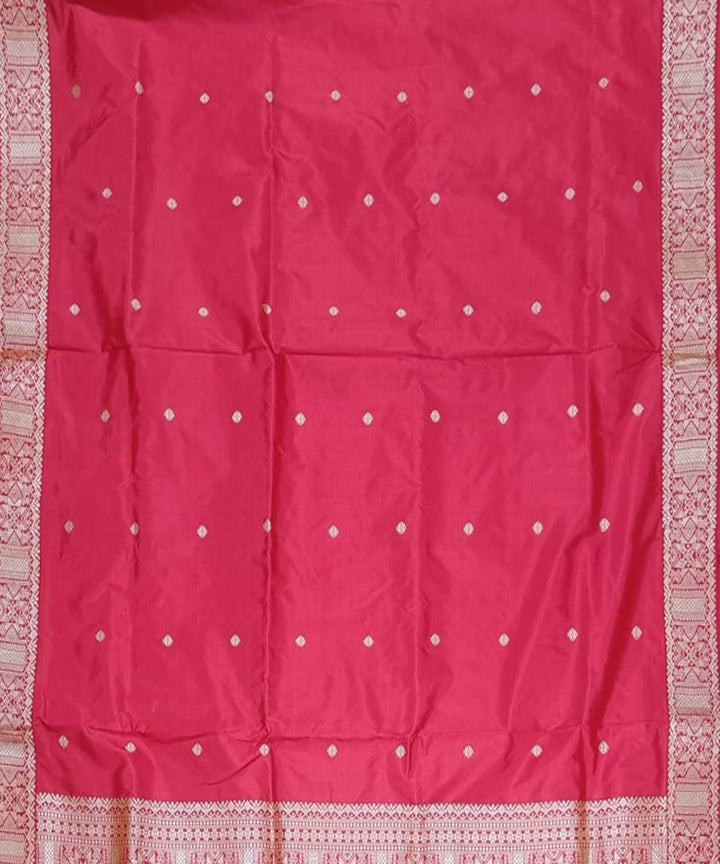 Red cream silk handloom assam saree
