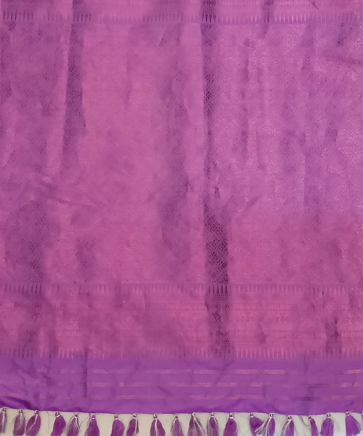 Purple all over silk handloom assam saree