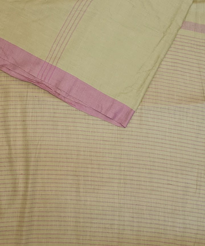 Brown purple eri silk handloom assam saree
