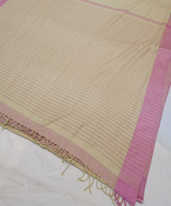 Brown purple eri silk handloom assam saree