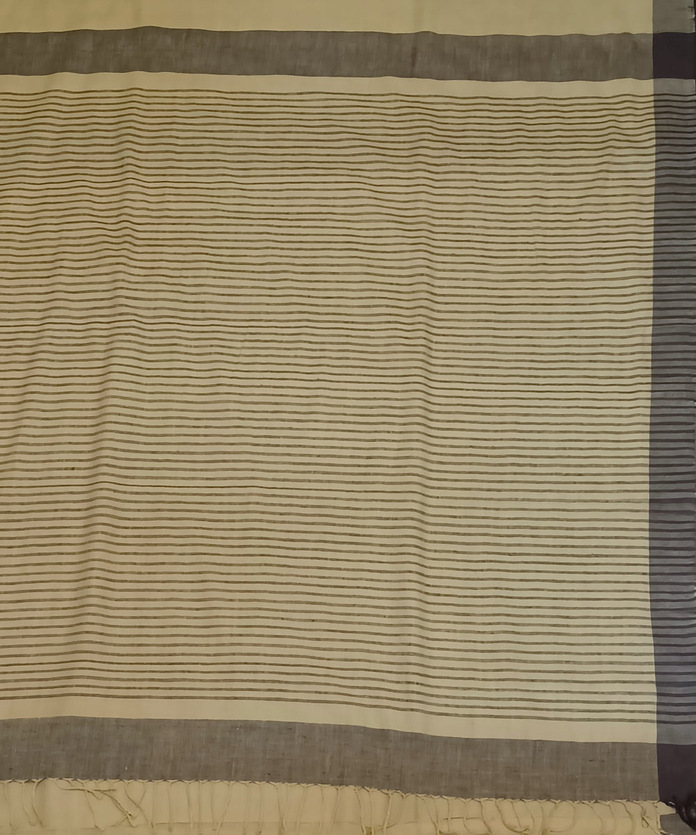 Yellow black eri silk handloom assam saree