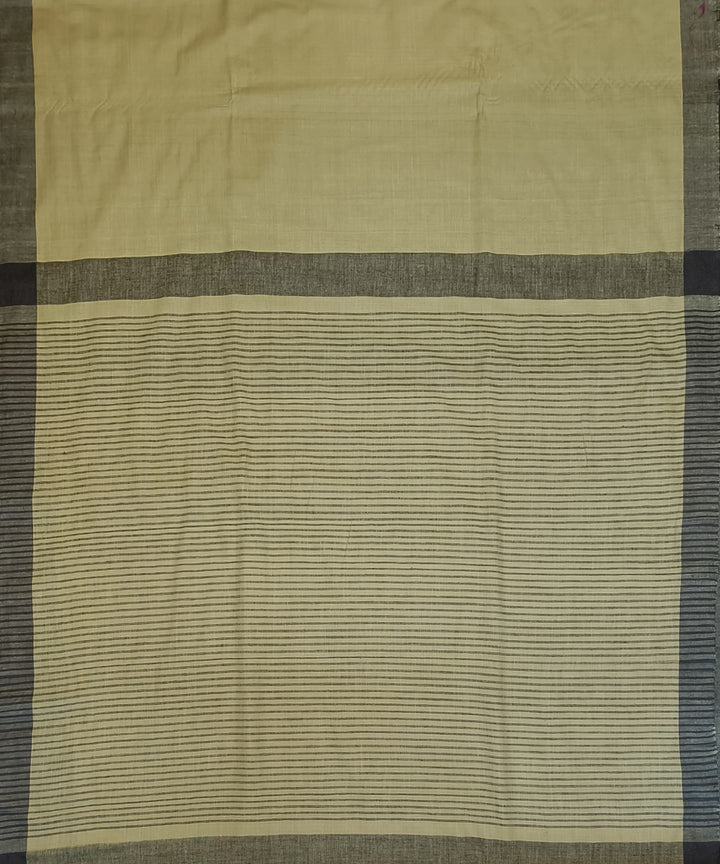 Yellow black eri silk handloom assam saree