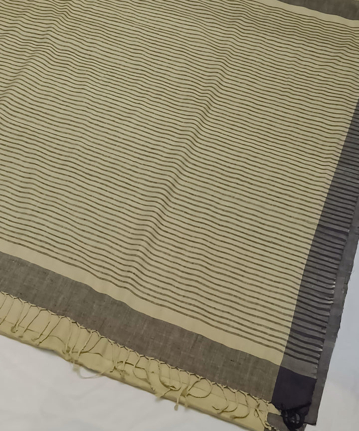 Yellow black eri silk handloom assam saree