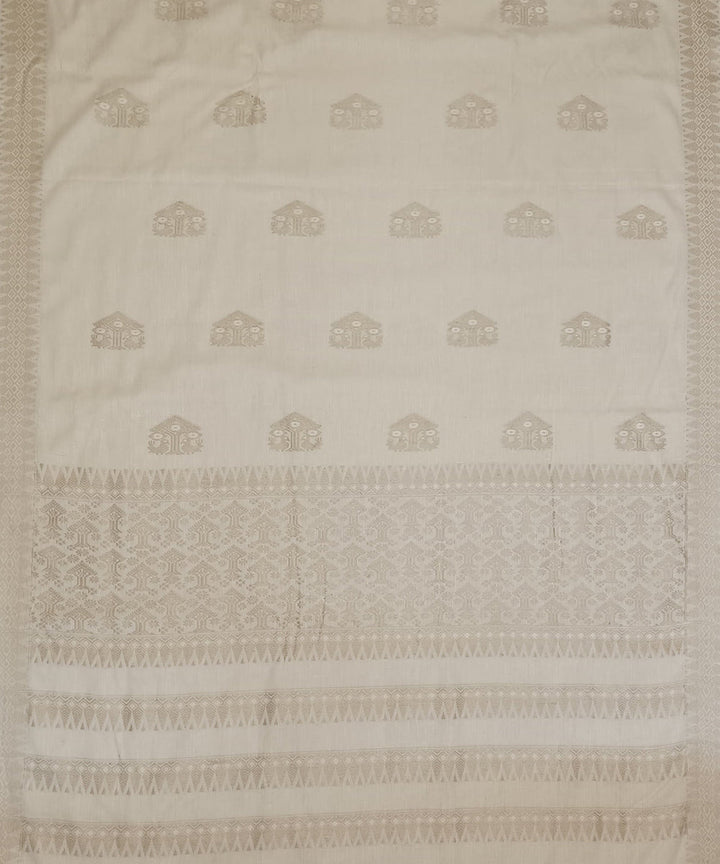 Offwhite allover eri silk handloom assam saree