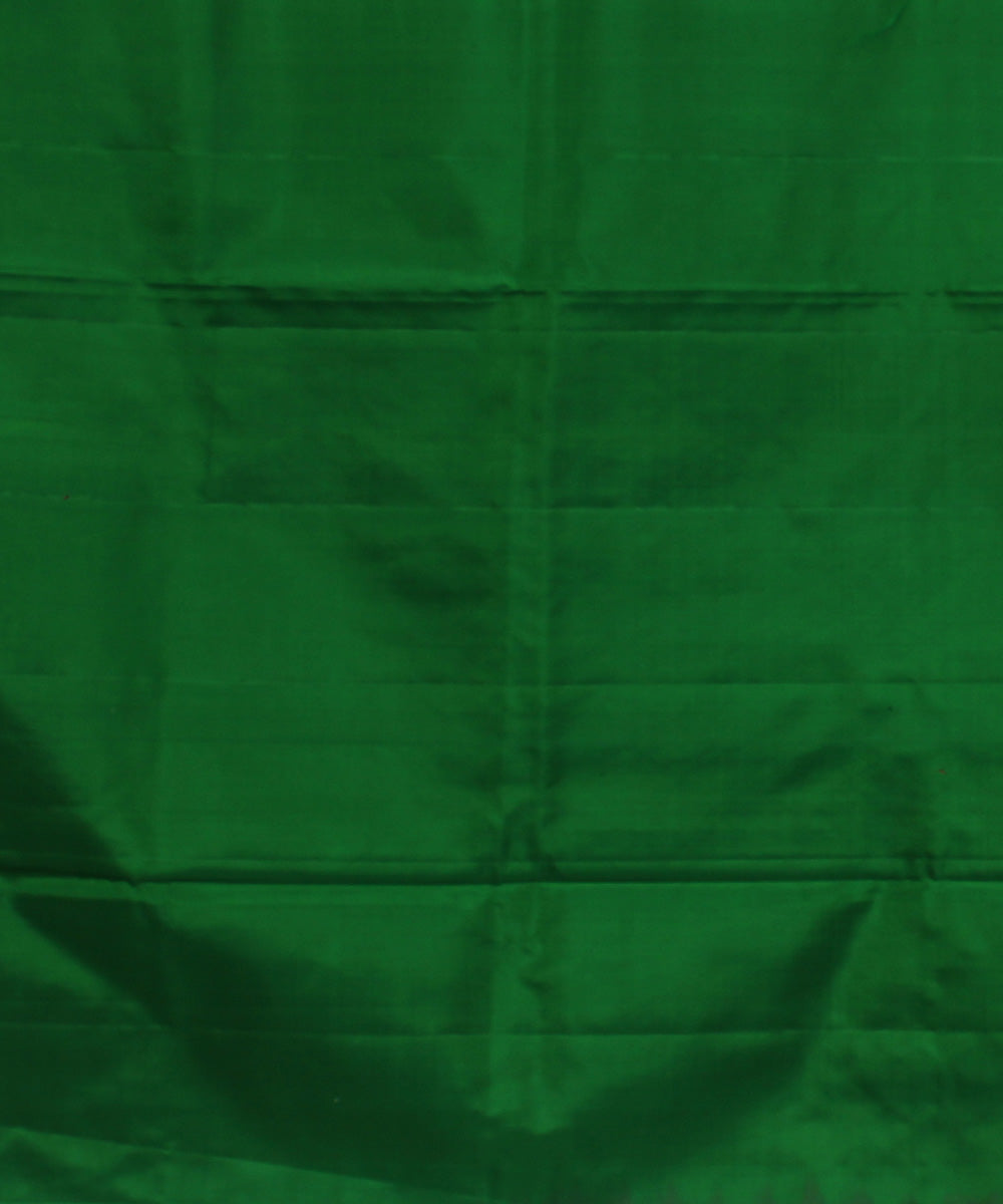 Pink green pallu handwoven karnataka silk saree