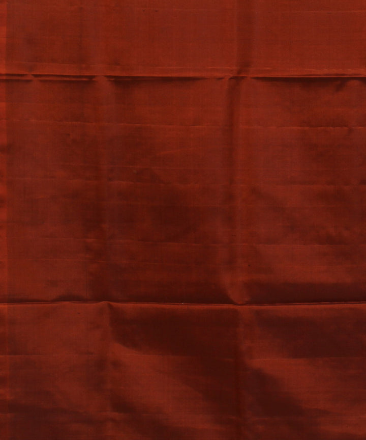 Light green orange pallu handwoven karnataka silk saree