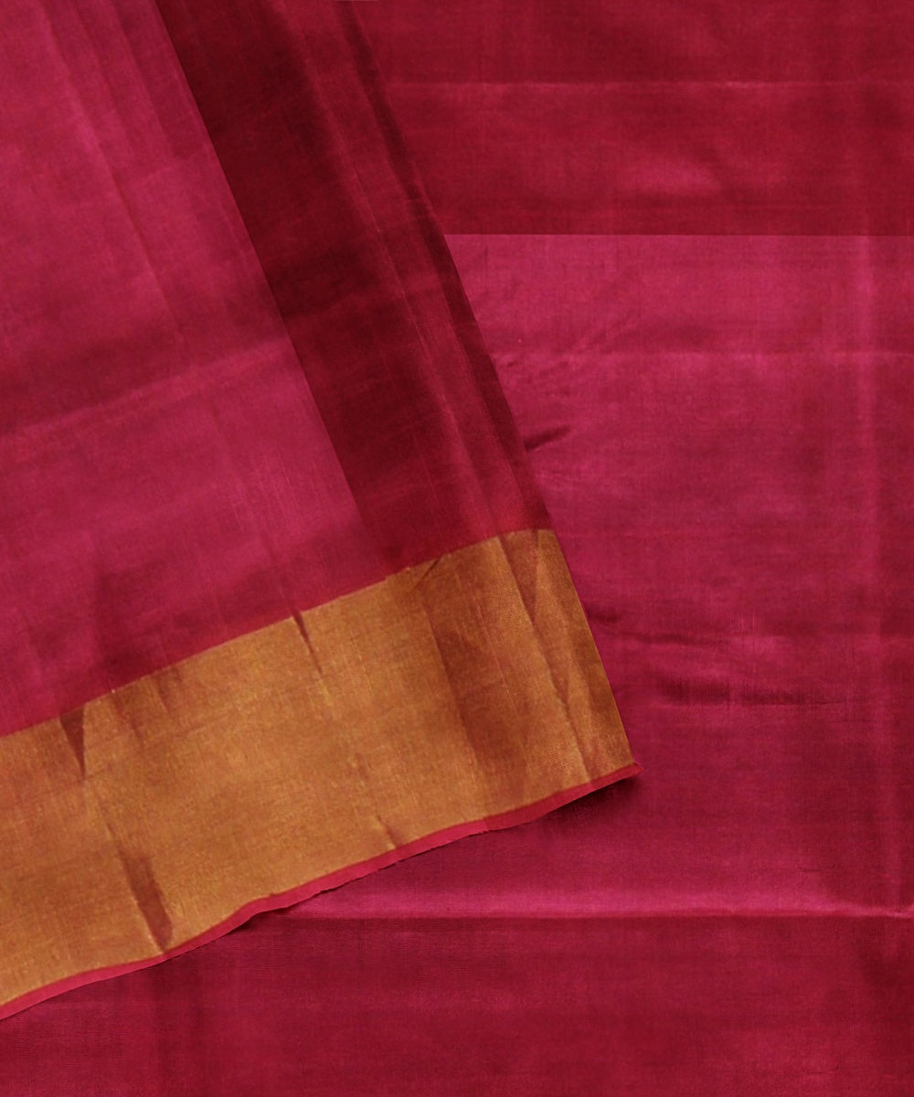 Sky blue pink pallu silk handloom karnataka saree