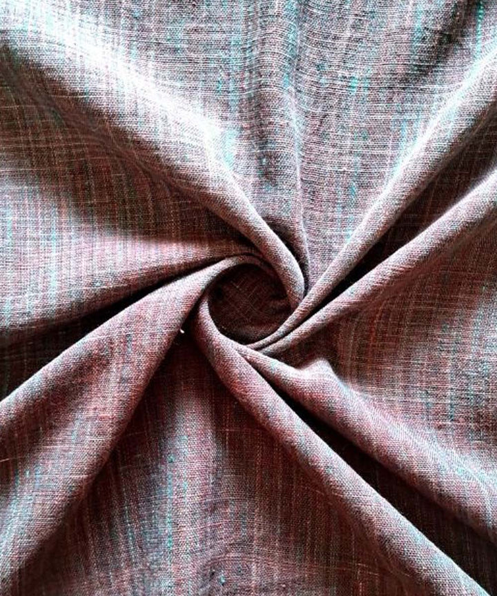 Multicolor yarn dyed handwoven cotton khadi fabric