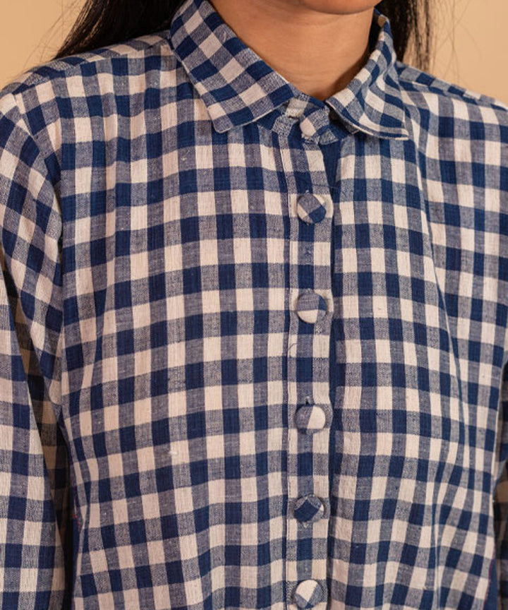 Indigo handloom cotton dress